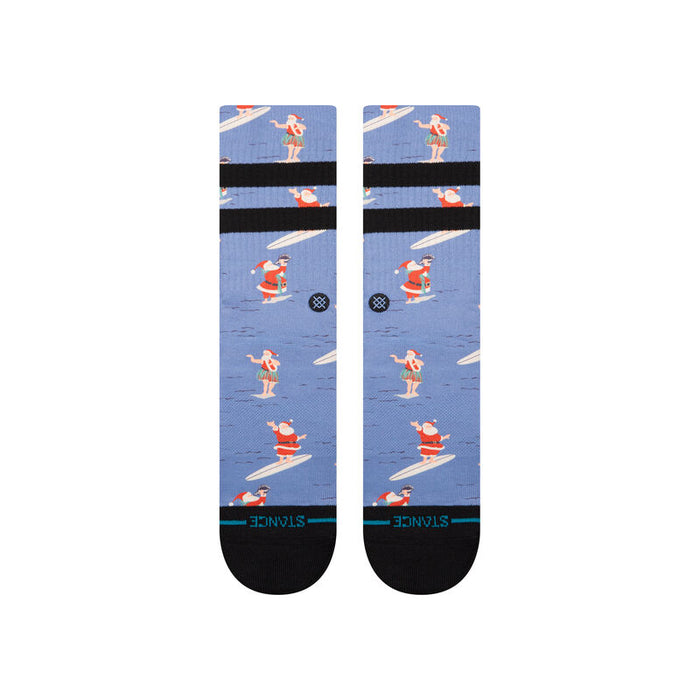 Stance Surfing Santa Socks-Blue