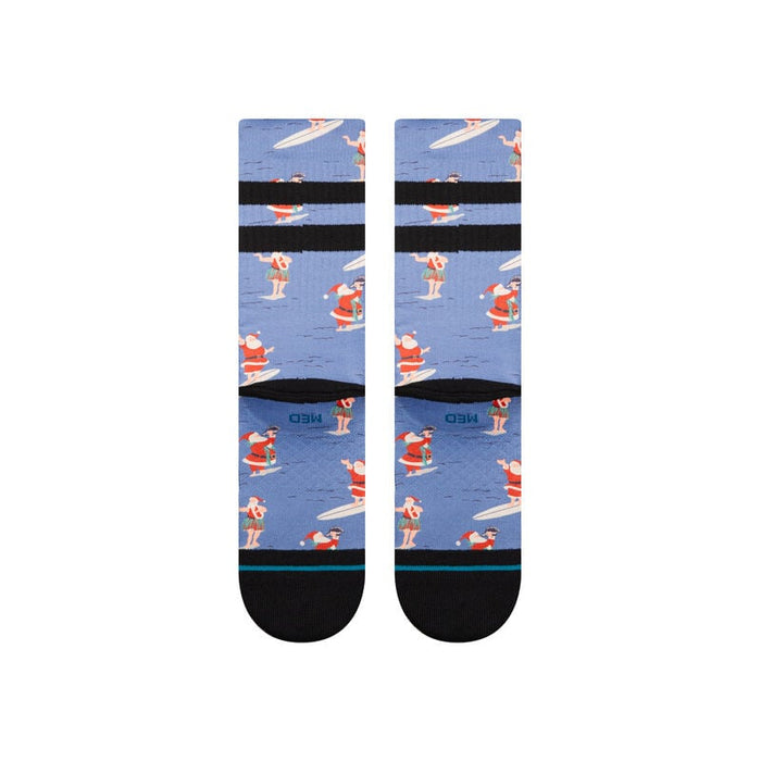 Stance Surfing Santa Socks-Blue