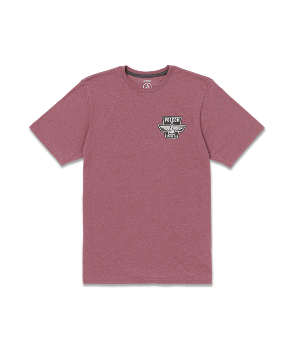 Volcom Wing It Tee-Oxblood Heather