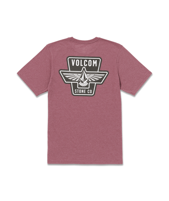 Volcom Wing It Tee-Oxblood Heather