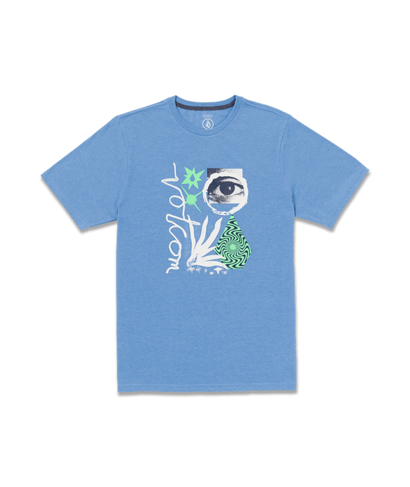 Volcom Visualizer Tee-Blue Bird Heather