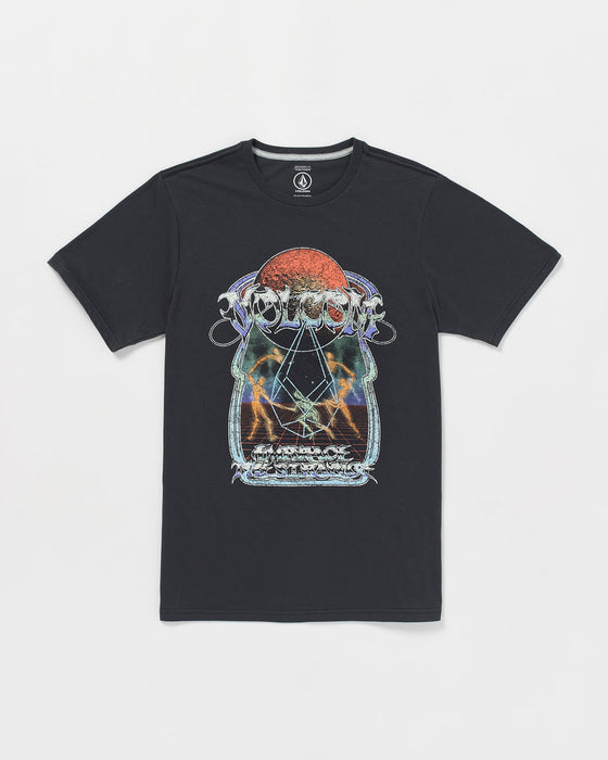 Volcom Mysto Mortal Tee-Washed Black Heather