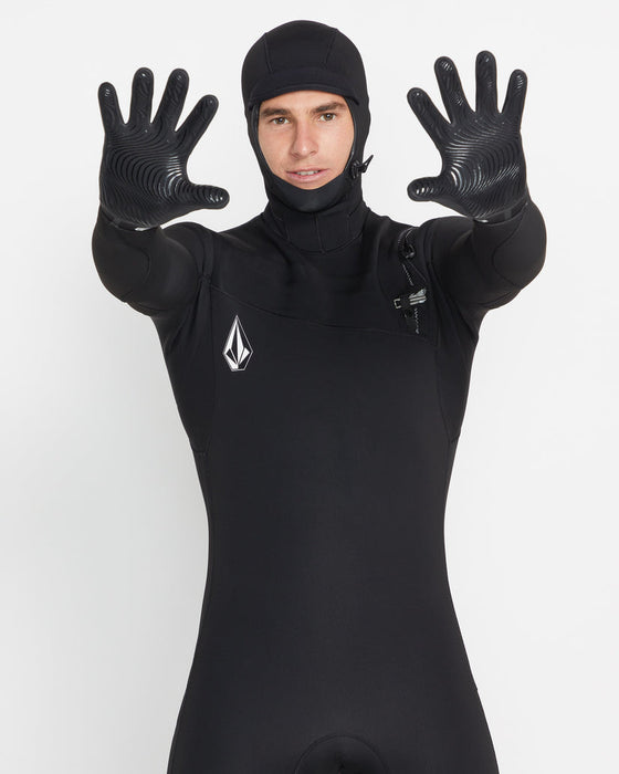 Volcom 3mm 5 Finger Gloves-Black