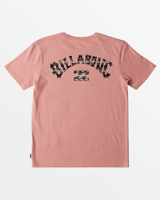 Billabong Youth Arch Fill Tee-Pink Haze