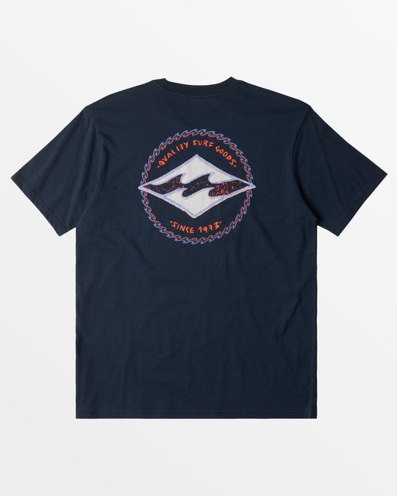 Billabong Youth Rotor Diamond Tee-Navy