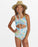 Billabong Girls In Da Jungle One Piece-Blue Glow