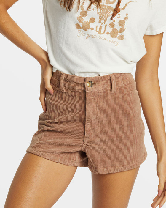 Billabong Free Fall Cord Shorts-Sweet Earth