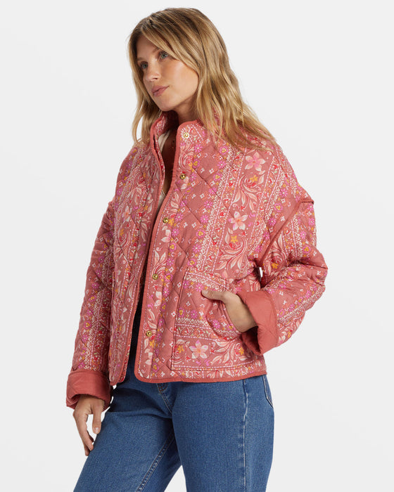 Billabong Folk Story Jacket-Red Clay