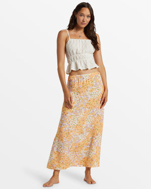 Billabong Midi Moment Skirt-Peach Whip