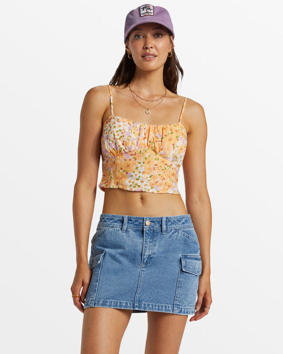 Billabong So Simple Tank-Peach Whip