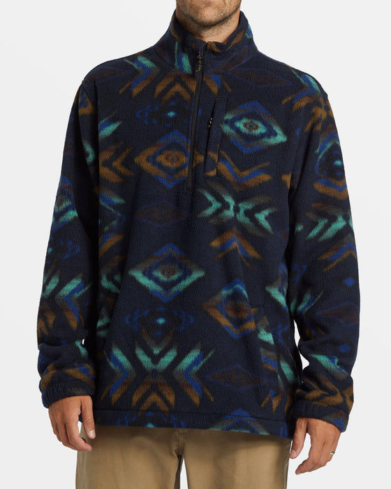 Billabong Boundary Mock Neck Jacket-Navy