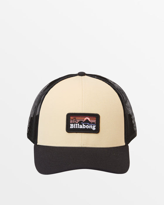 Billabong Adiv Range Trucker Hat-Black/Tan