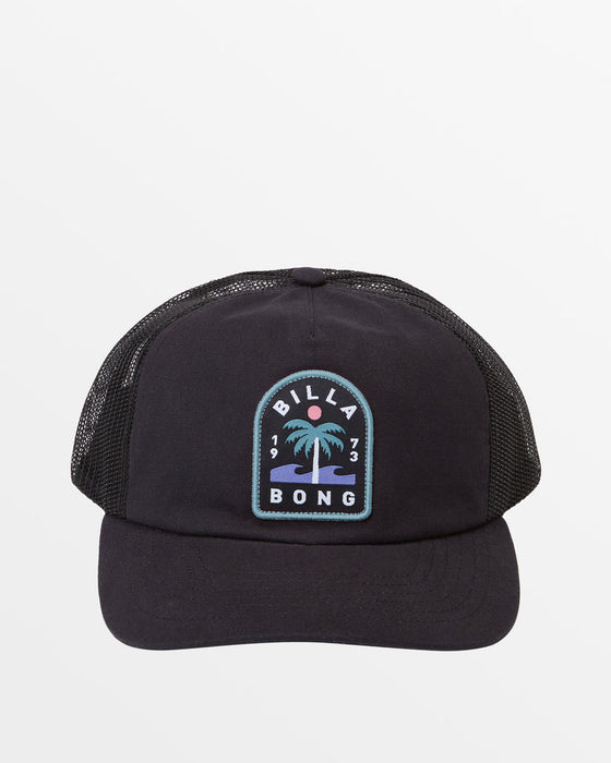 Billabong Lounge Trucker Hat-Black