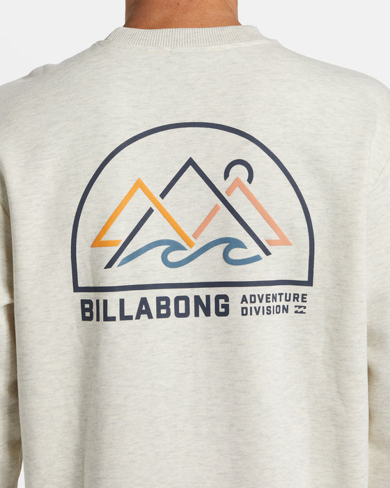 Billabong Compass Crew Sweatshirt-Oatmeal Heather