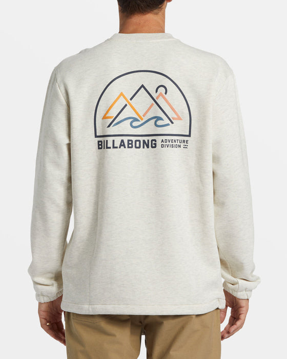 Billabong Compass Crew Sweatshirt-Oatmeal Heather