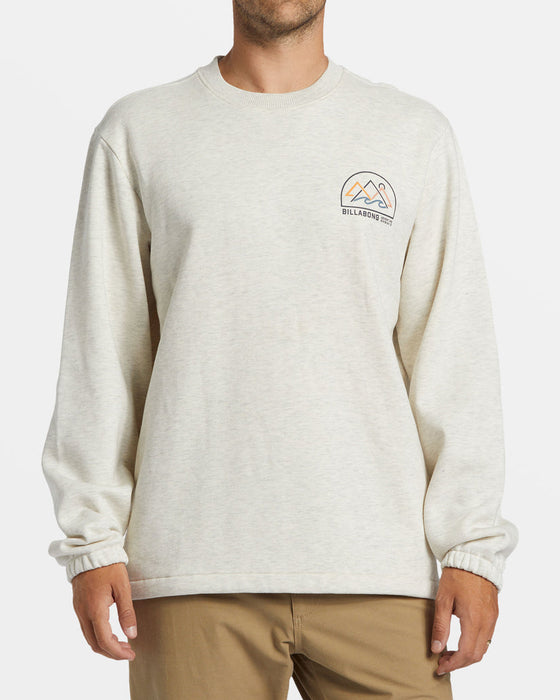 Billabong Compass Crew Sweatshirt-Oatmeal Heather