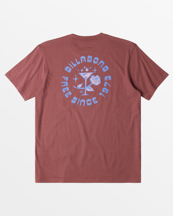 Billabong Passage Tee-Dusty Red