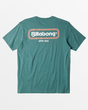 Billabong Walled Tee-Marine Green