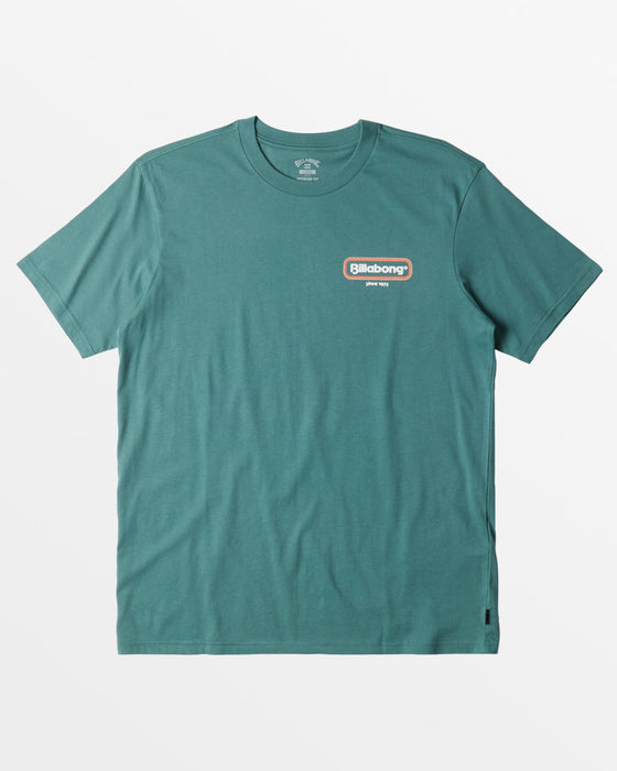 Billabong Walled Tee-Marine Green