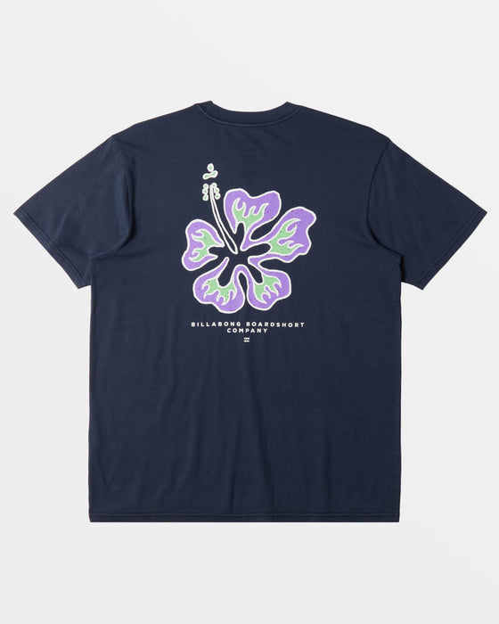 Billabong Hibiscus Tee-Navy