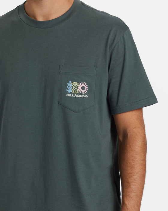 Billabong Troppo Tee-Slate Green