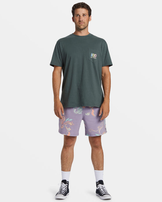 Billabong Troppo Tee-Slate Green