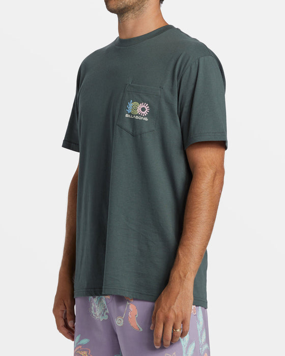 Billabong Troppo Tee-Slate Green