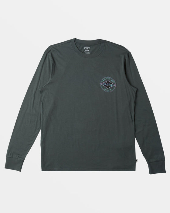 Billabong Rotor Diamond L/S Tee-Slate Green