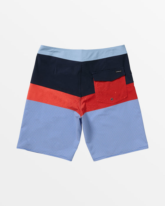 Quiksilver Surfsilk Panel 20 Boardshorts-Pacific Tribe Dark Navy