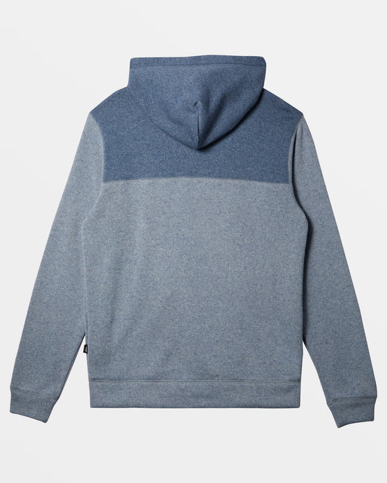 Quiksilver Keller Block Zip Hooded Sweatshirt-Ice Flow Heather