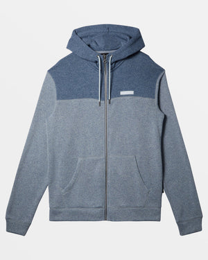 Quiksilver Keller Block Zip Hooded Sweatshirt-Ice Flow Heather