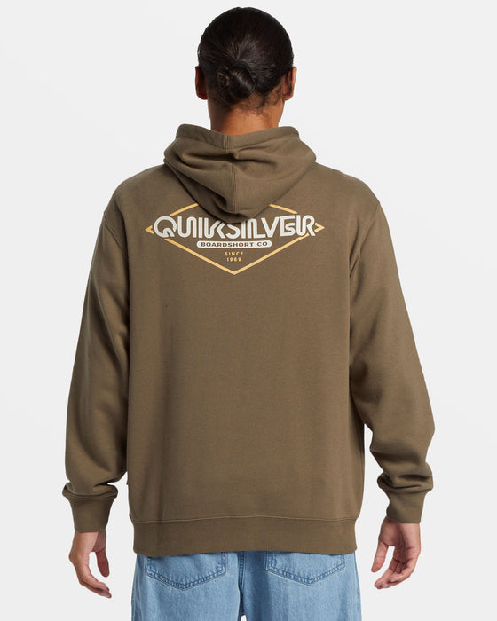 Quiksilver Omni Sign PO Hooded Sweatshirt-Canteen