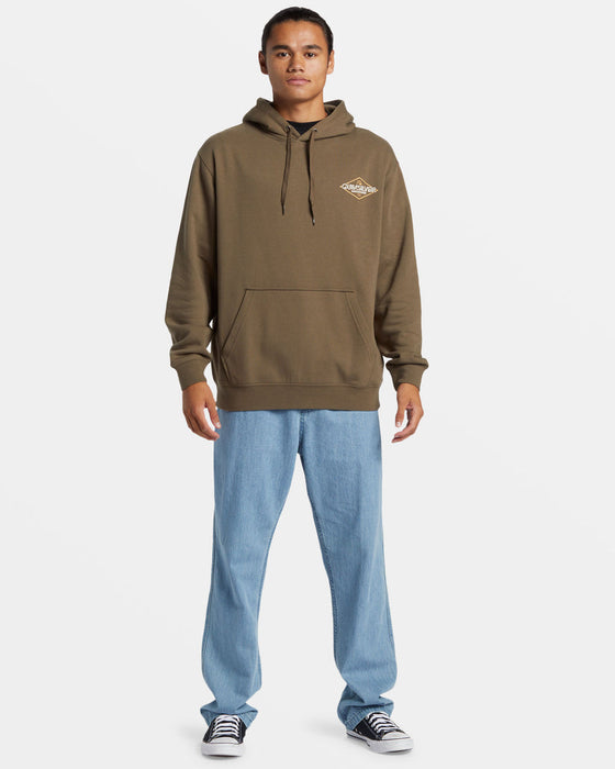 Quiksilver Omni Sign PO Hooded Sweatshirt-Canteen