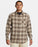 Quiksilver Ensign Classic Flannel L/S Shirt-Dark Brown