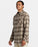 Quiksilver Ensign Classic Flannel L/S Shirt-Dark Brown