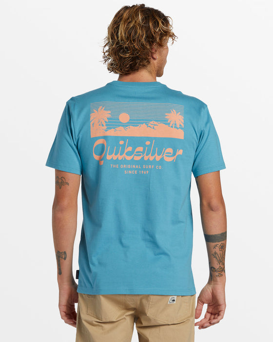 Quiksilver Island Mode Tee-Larkspur