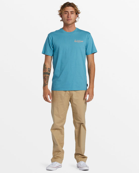 Quiksilver Island Mode Tee-Larkspur