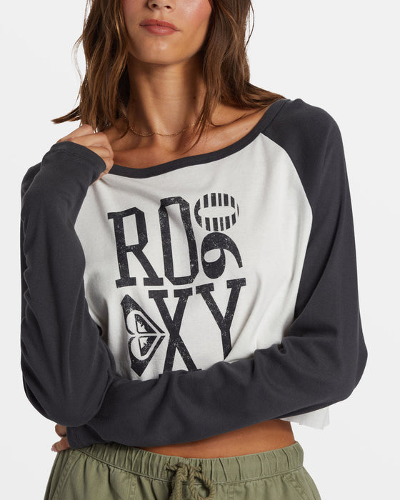 Roxy Heritage 90 L/S Tee-Phantom