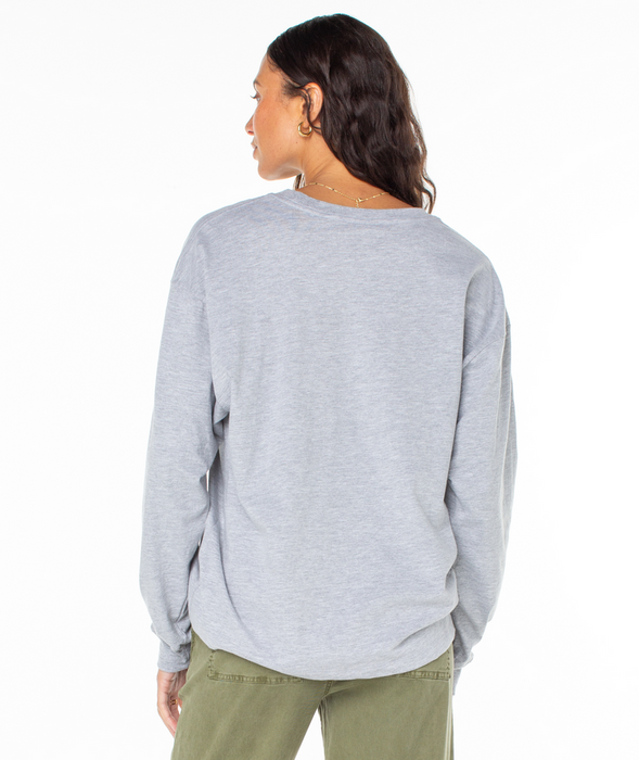 Roxy Collegiate Arch Sweatshirt-Heritage Heather