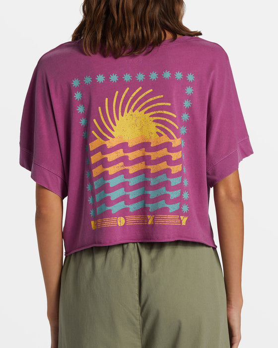 Roxy Sun Spun Tee-Wild Aster