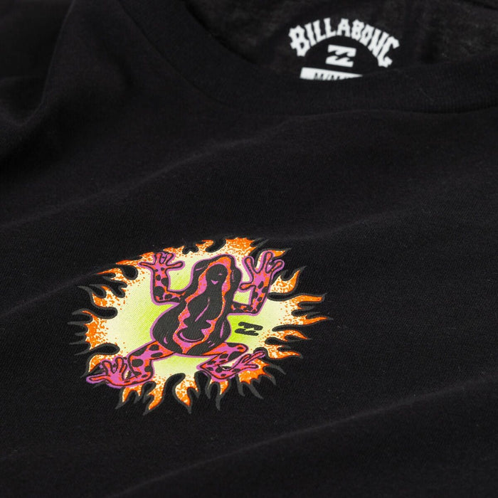 Billabong Little Boys' Fire Toad L/S Tee-Black