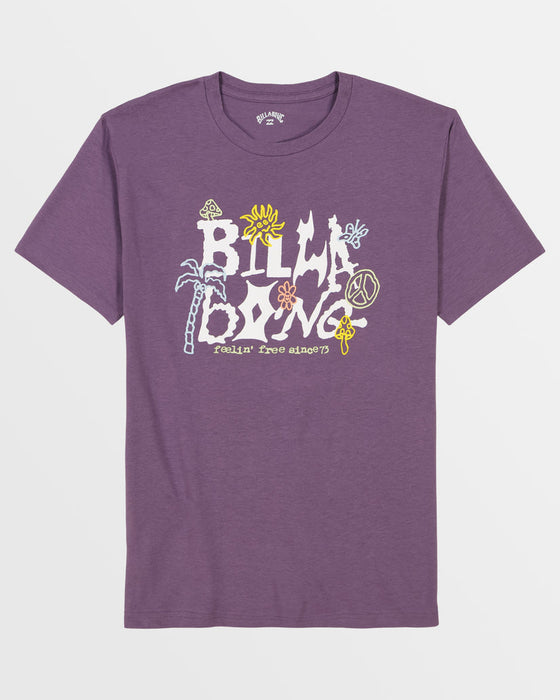 Billabong Little Boys' Shady Tee-Dusty Grape