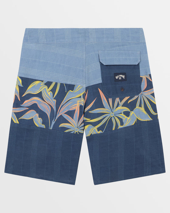 Billabong Little Boys' Tribong Pro Boardshorts-Washed Blue