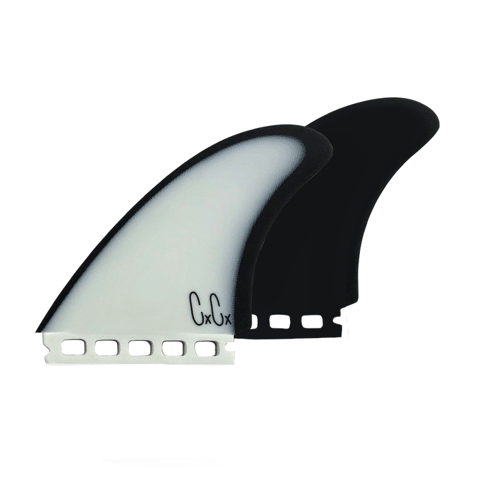 Captain Fin Christenson Keel Esp Twin Fin Set-Black/White