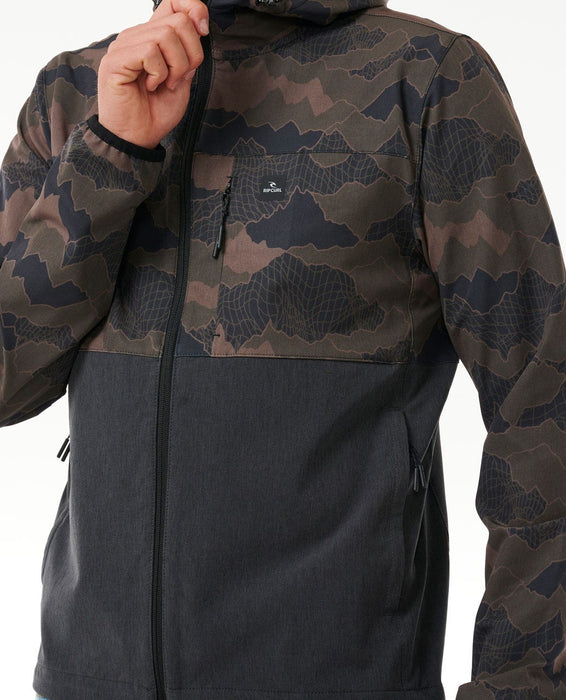 Rip Curl Anti Series Elite Jacket-Green Camo