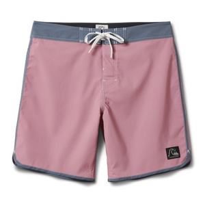 Quiksilver Original Scallop 18 Boardshorts-Dusty Rose