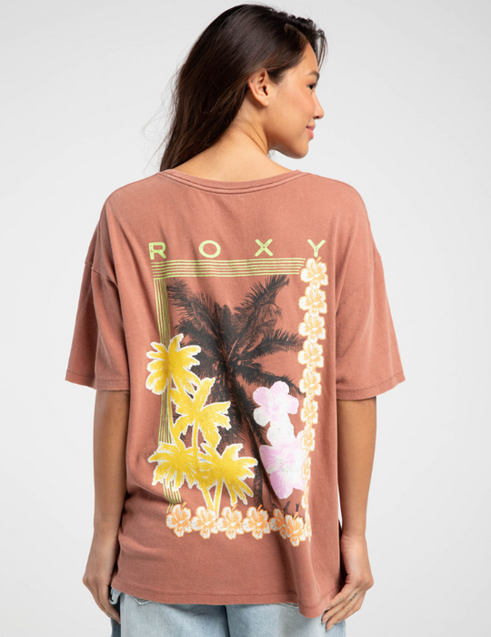 Roxy Tropic Daze Tee-Russet