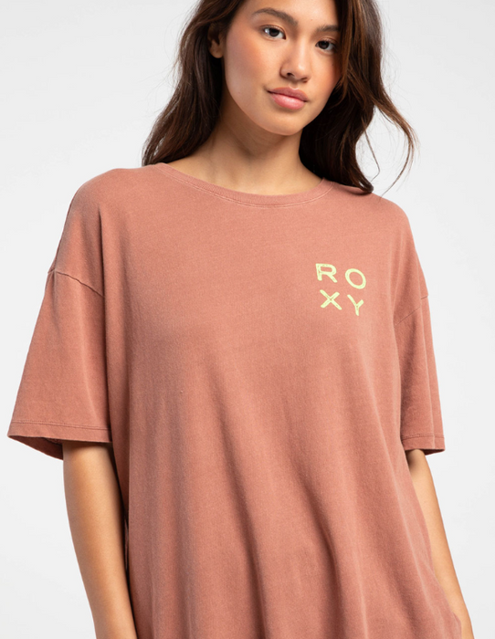 Roxy Tropic Daze Tee-Russet