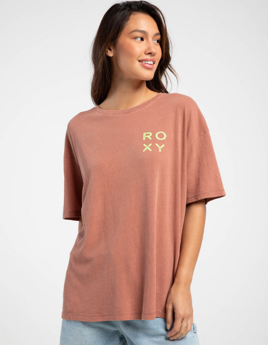 Roxy Tropic Daze Tee-Russet