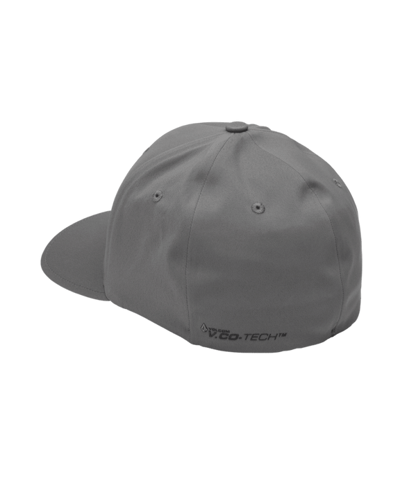 Volcom Stone Tech Flexfit Delta Hat-Pewter